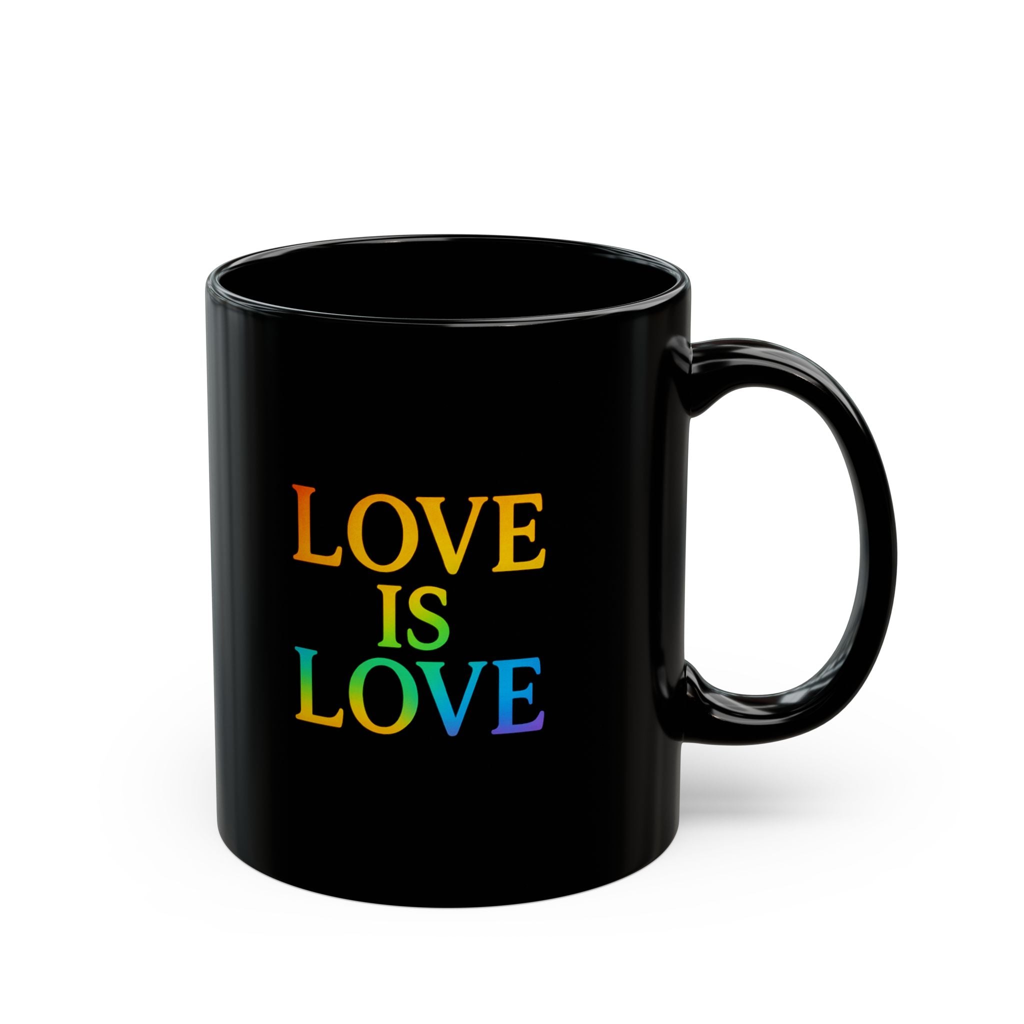 Love Is Love Rainbow Music Mug — Personalized 'Abrielle Marie'