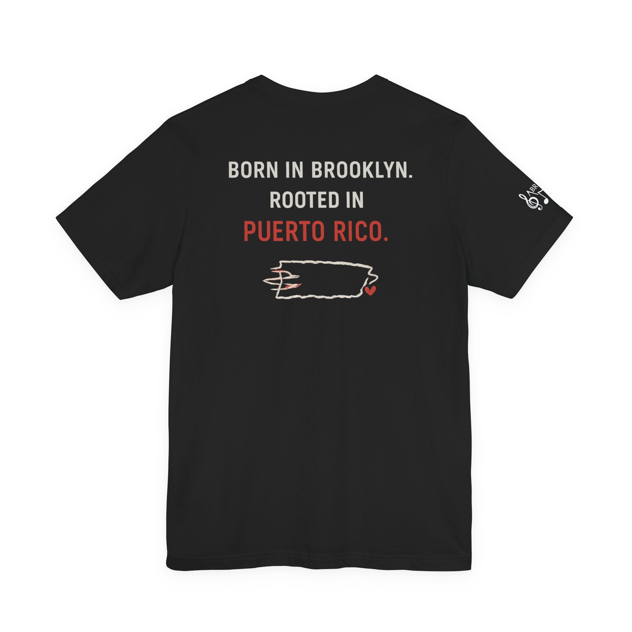 De Aquí, De Allá Tee — Born in Brooklyn Rooted in Puerto Rico T‑Shirt