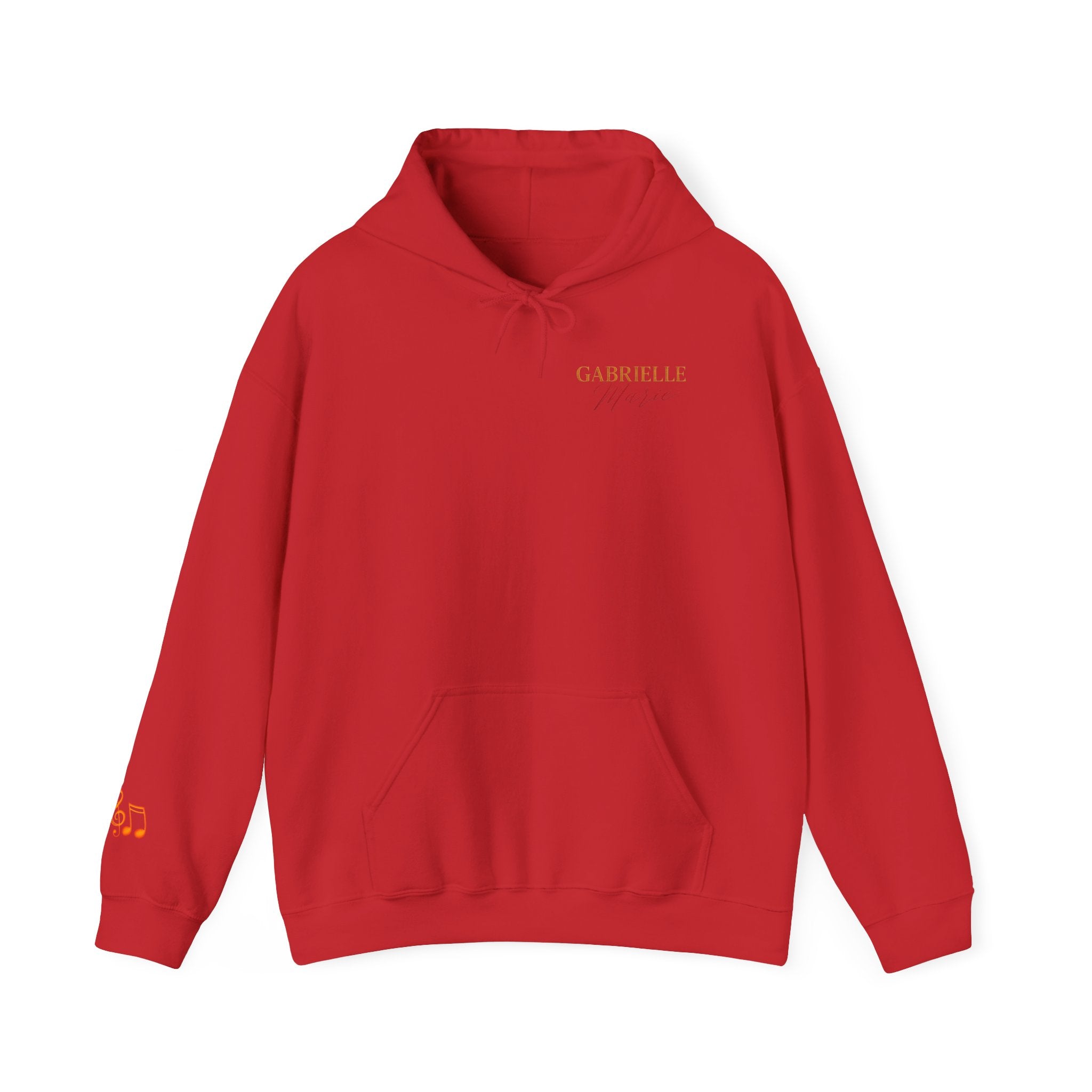 Gabrielle Marie 'Love & Fire' Hoodie — Vintage Floral Back Graphic