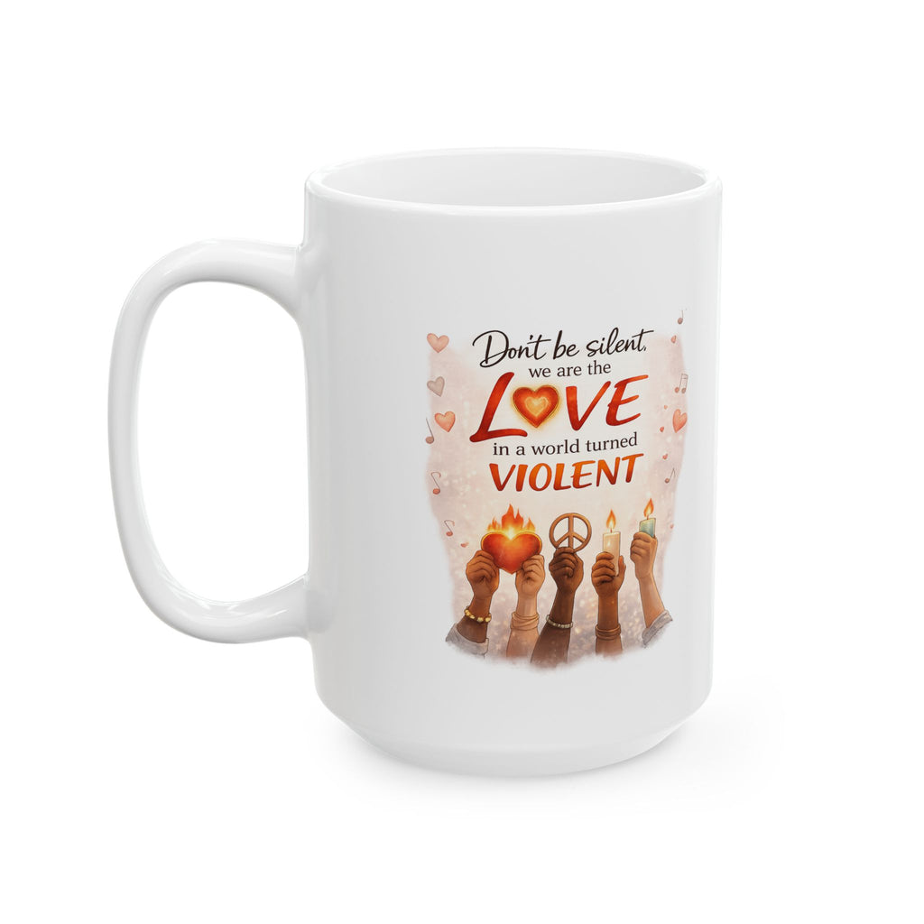 Musical Notes Ceramic Mug — Retro Treble Clef Coffee Cup (11oz & 15oz)