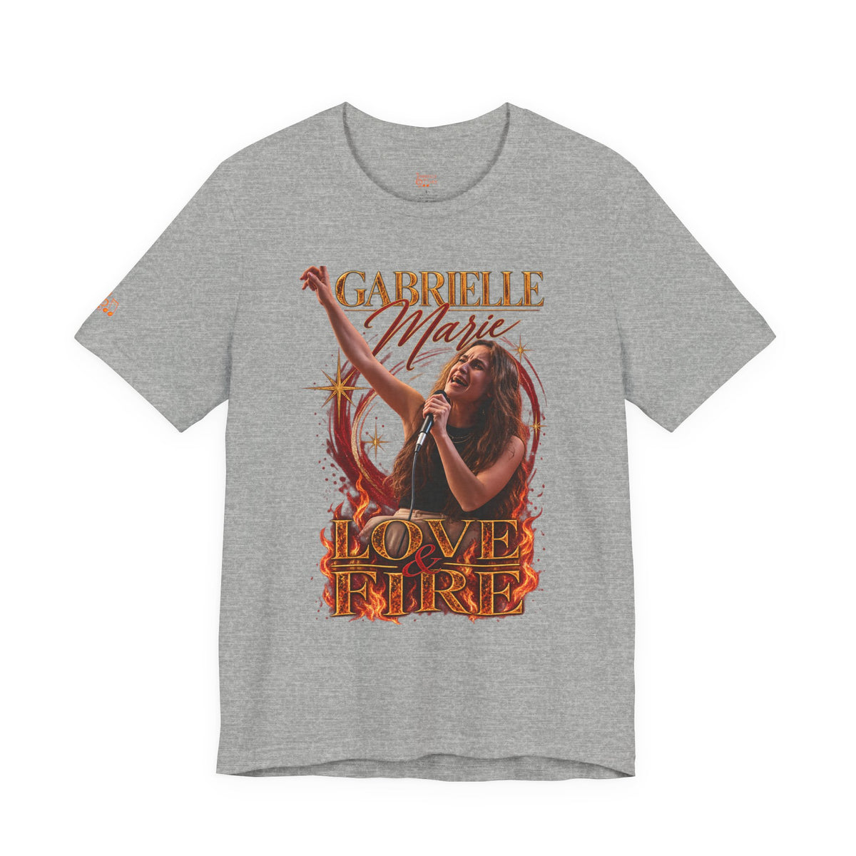 Love & Fire Concert T‑Shirt — Gabrielle Marie Vintage Tour Tee