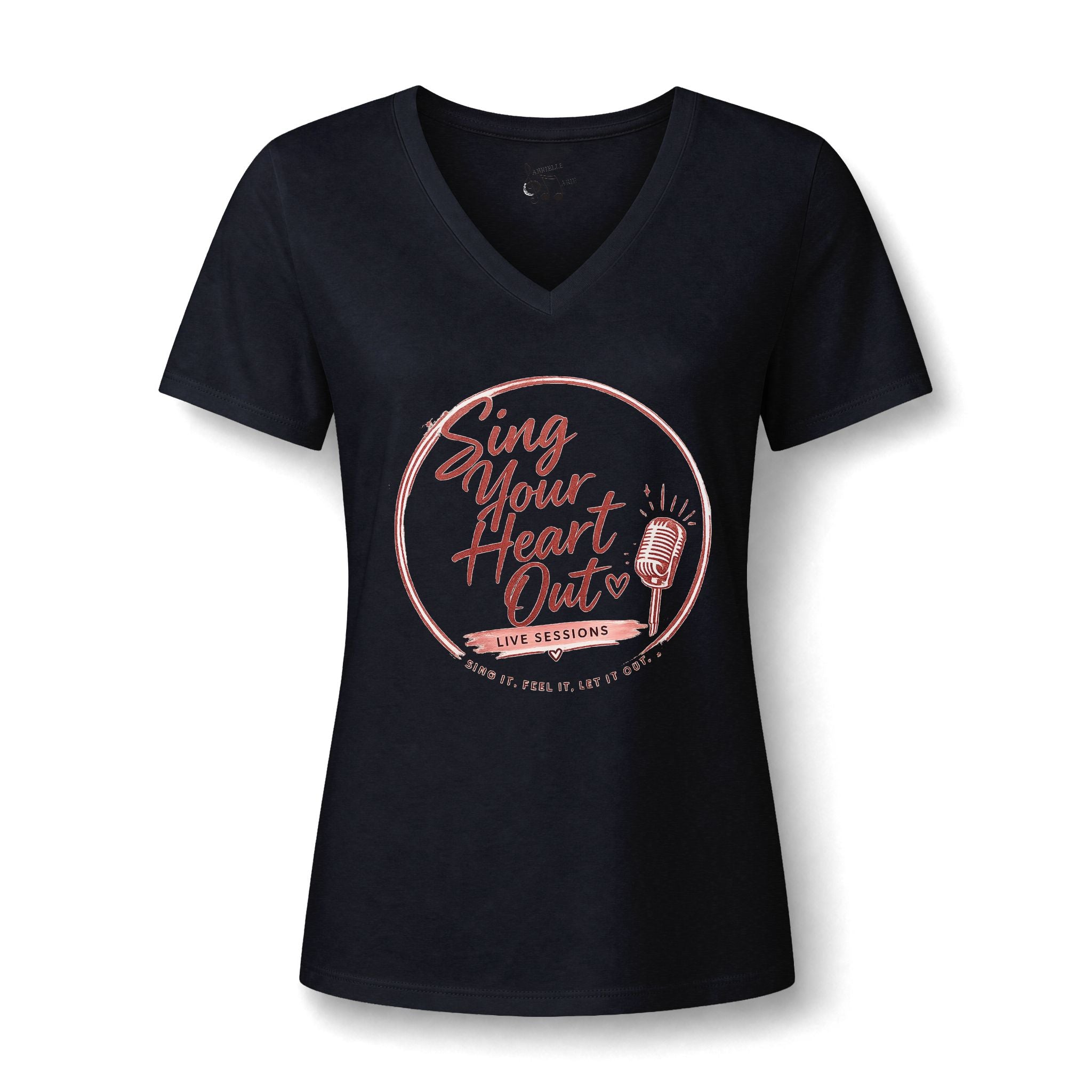 Sing Your Heart Out V-Neck Tee