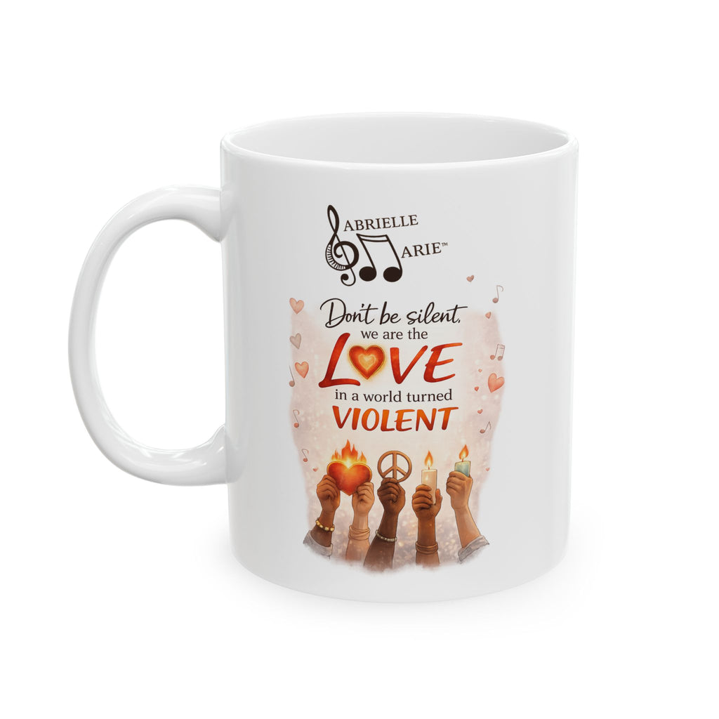 Musical Notes Ceramic Mug — Retro Treble Clef Coffee Cup (11oz & 15oz)