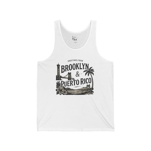 Brooklyn & Puerto Rico Vintage Beach Tank Top — Island City Travel Graphic Tank