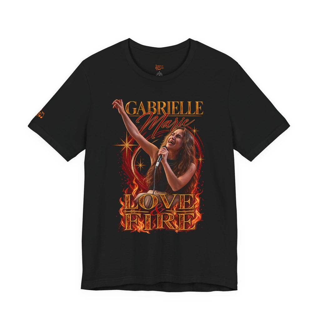 Love & Fire Concert T‑Shirt — Gabrielle Marie Vintage Tour Tee