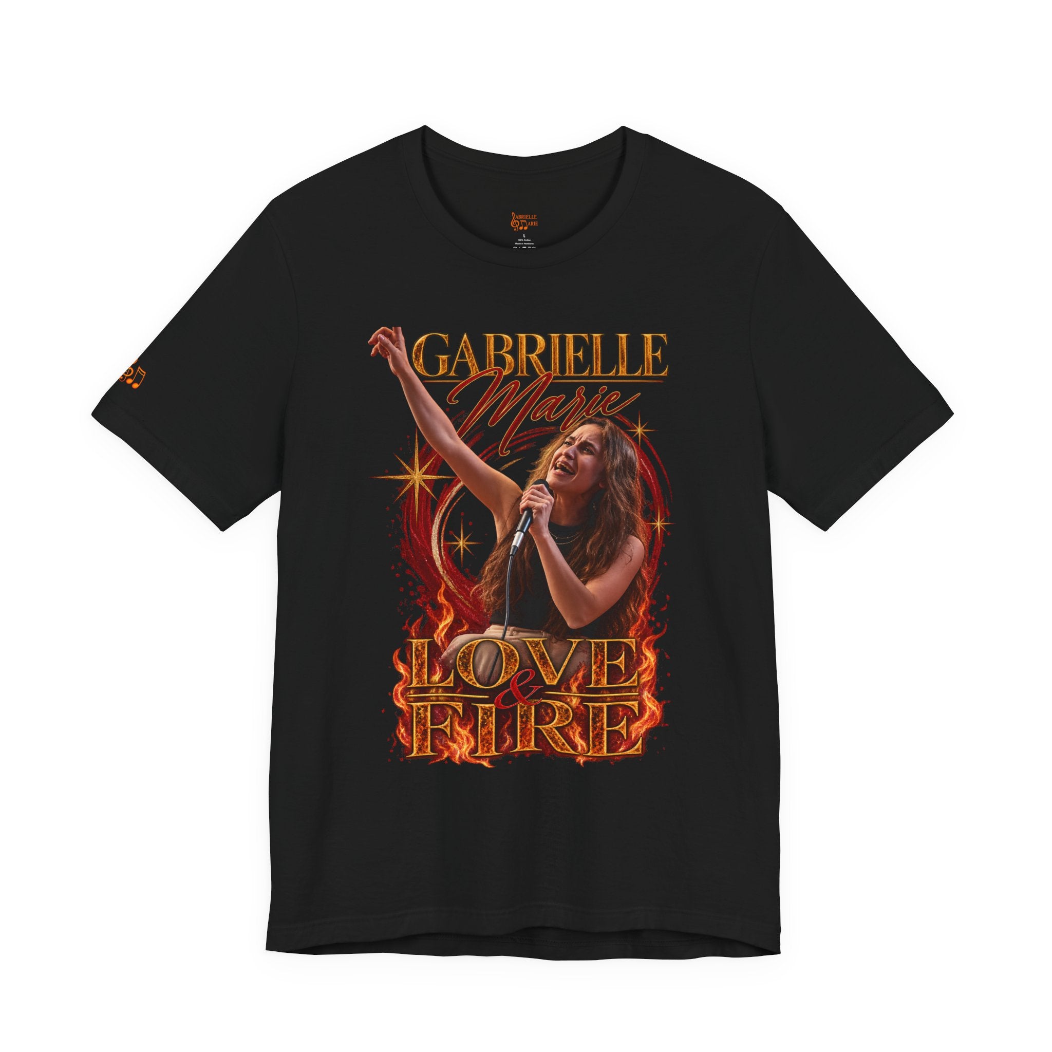 Love & Fire Concert T‑Shirt — Gabrielle Marie Vintage Tour Tee