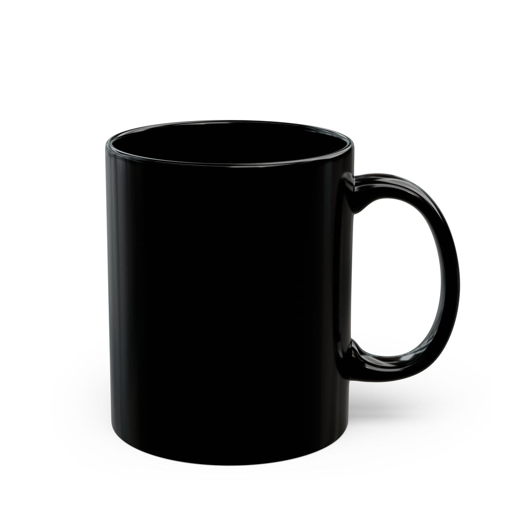 Black Mug – 'Love Is Louder' Red & White Typography Coffee Cup (11oz, 15oz)
