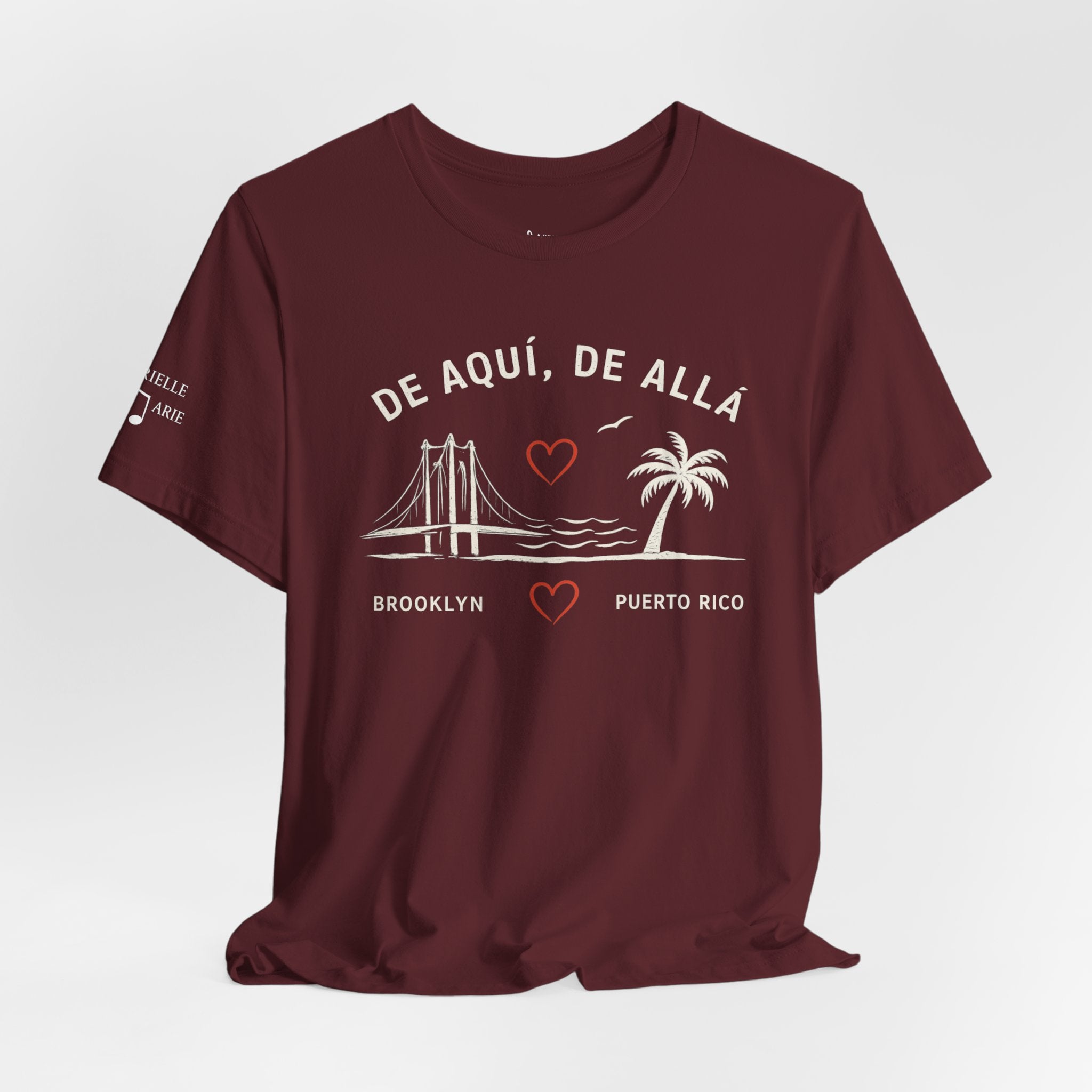 De Aquí, De Allá Tee — Born in Brooklyn Rooted in Puerto Rico T‑Shirt