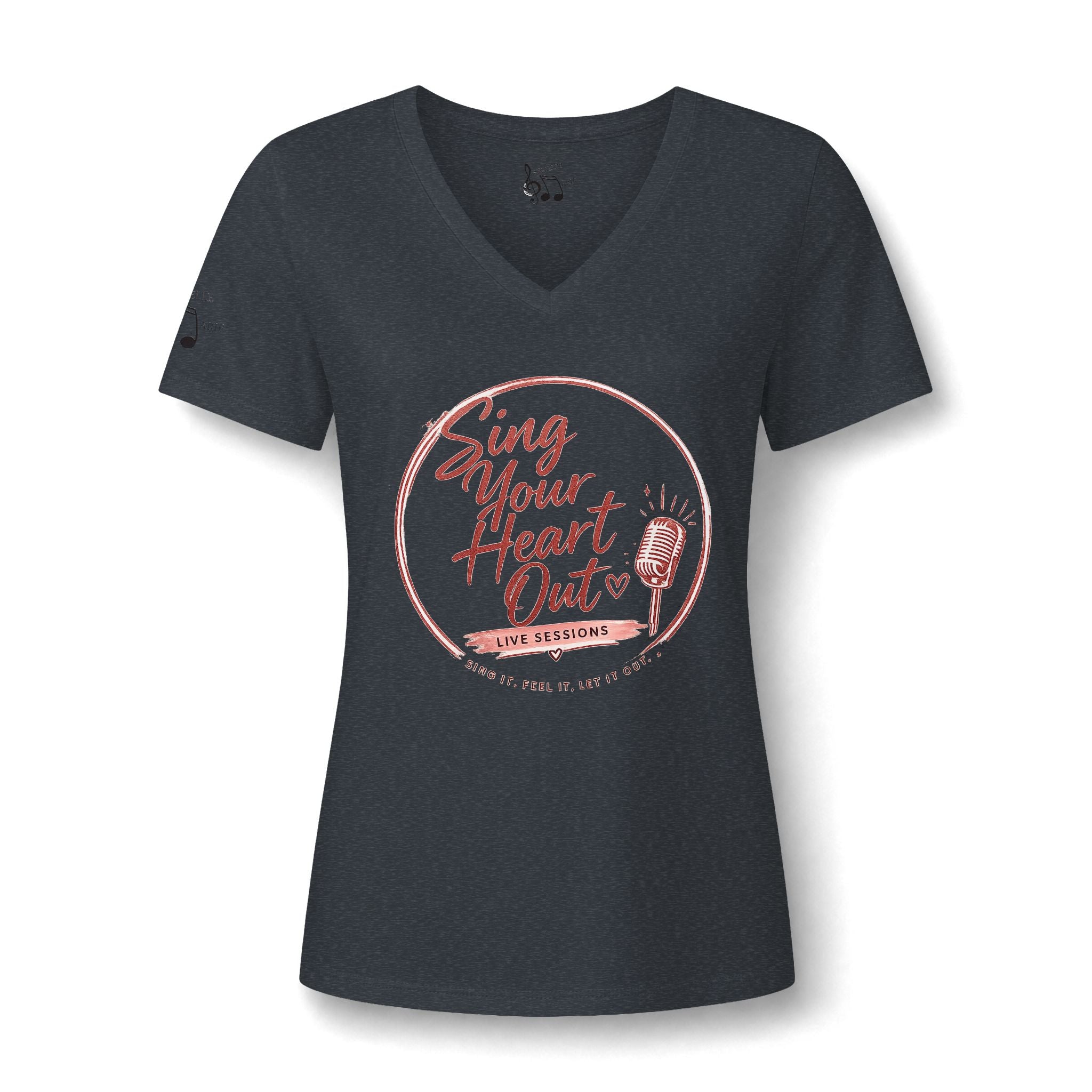 Sing Your Heart Out V-Neck Tee