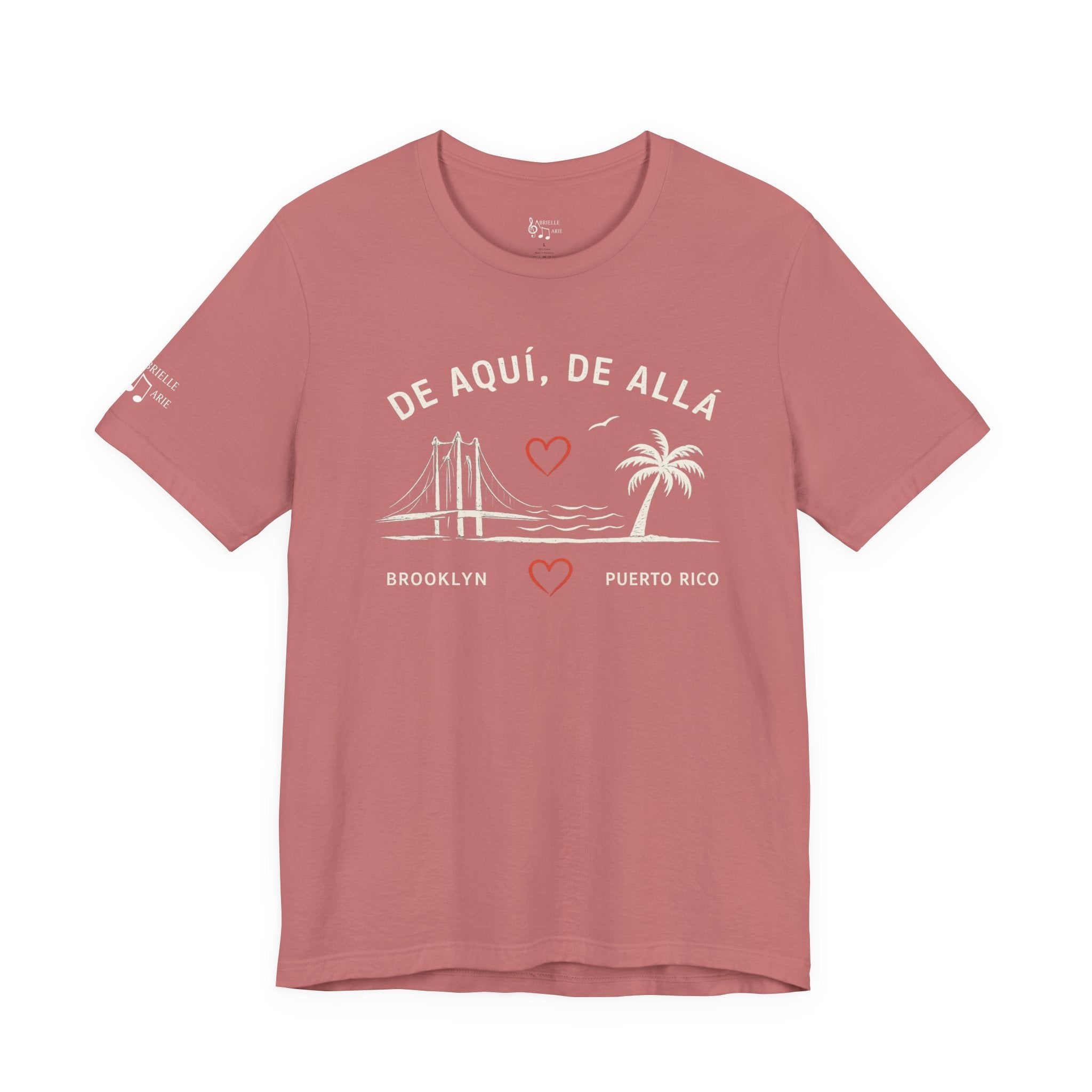 De Aquí, De Allá Tee — Born in Brooklyn Rooted in Puerto Rico T‑Shirt
