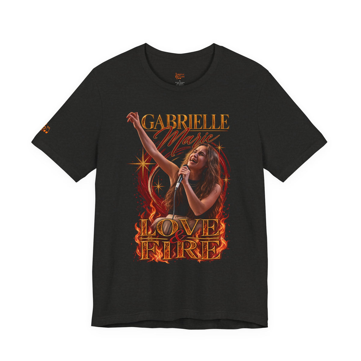Love & Fire Concert T‑Shirt — Gabrielle Marie Vintage Tour Tee