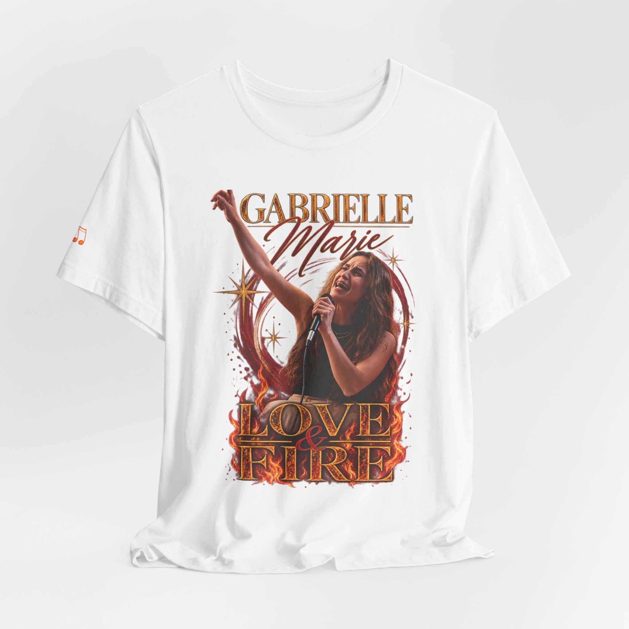 Love & Fire Concert T‑Shirt — Gabrielle Marie Vintage Tour Tee
