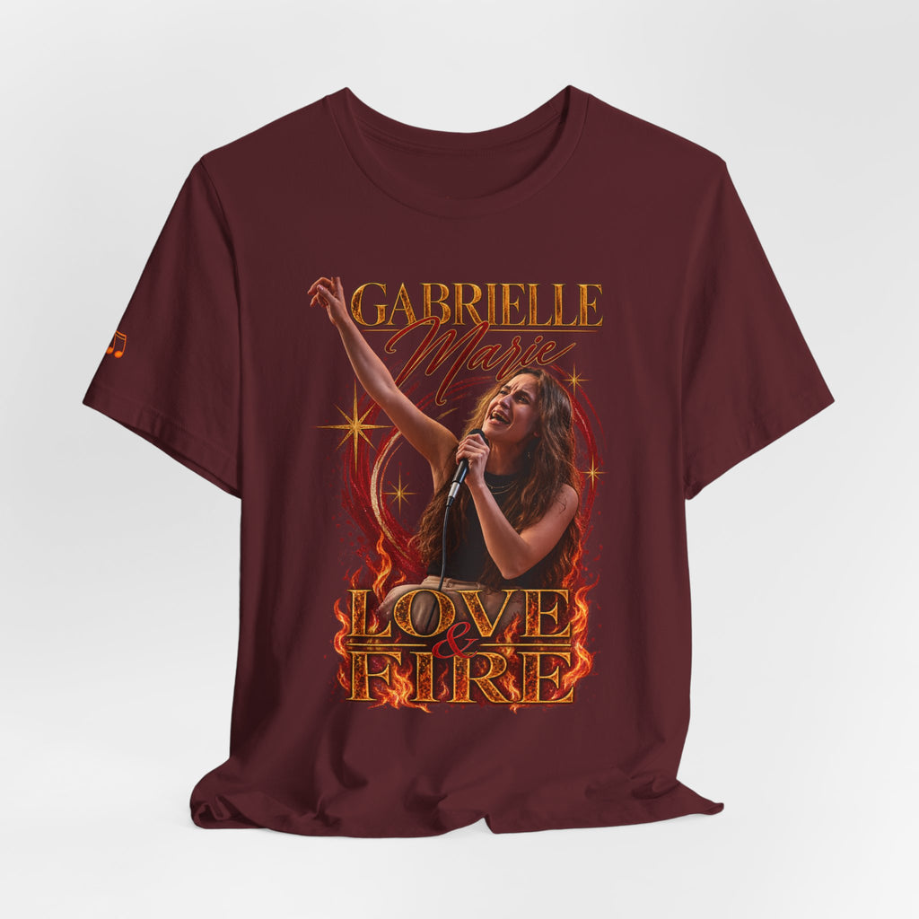 Love & Fire Concert T‑Shirt — Gabrielle Marie Vintage Tour Tee