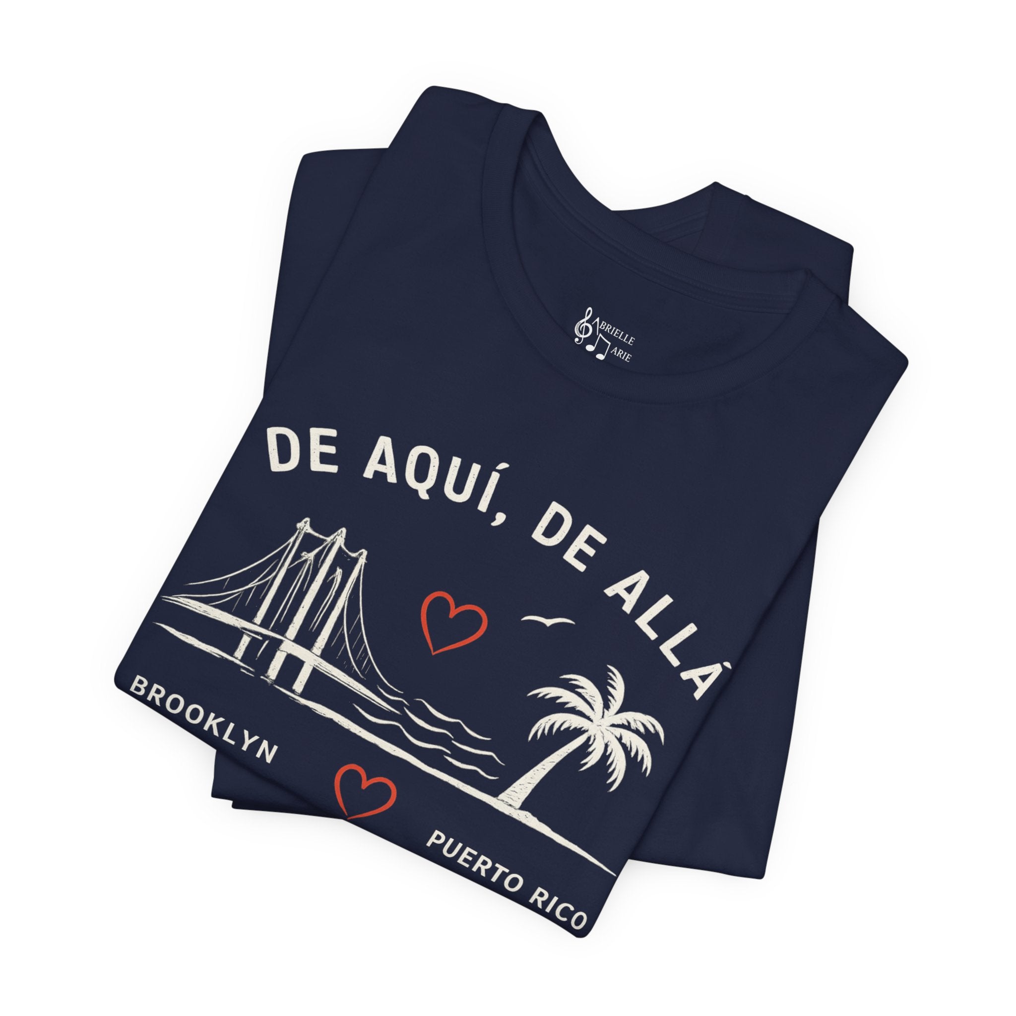 De Aquí, De Allá Tee — Born in Brooklyn Rooted in Puerto Rico T‑Shirt