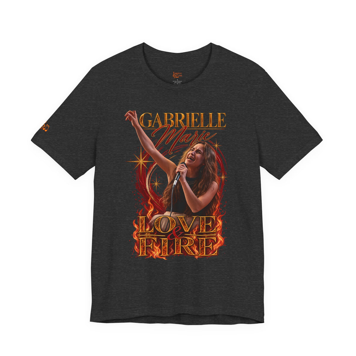 Love & Fire Concert T‑Shirt — Gabrielle Marie Vintage Tour Tee