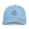 Coastal Washed Cap – Embroidered 'De Aqui De Alla’  Beach Heart Dad Hat