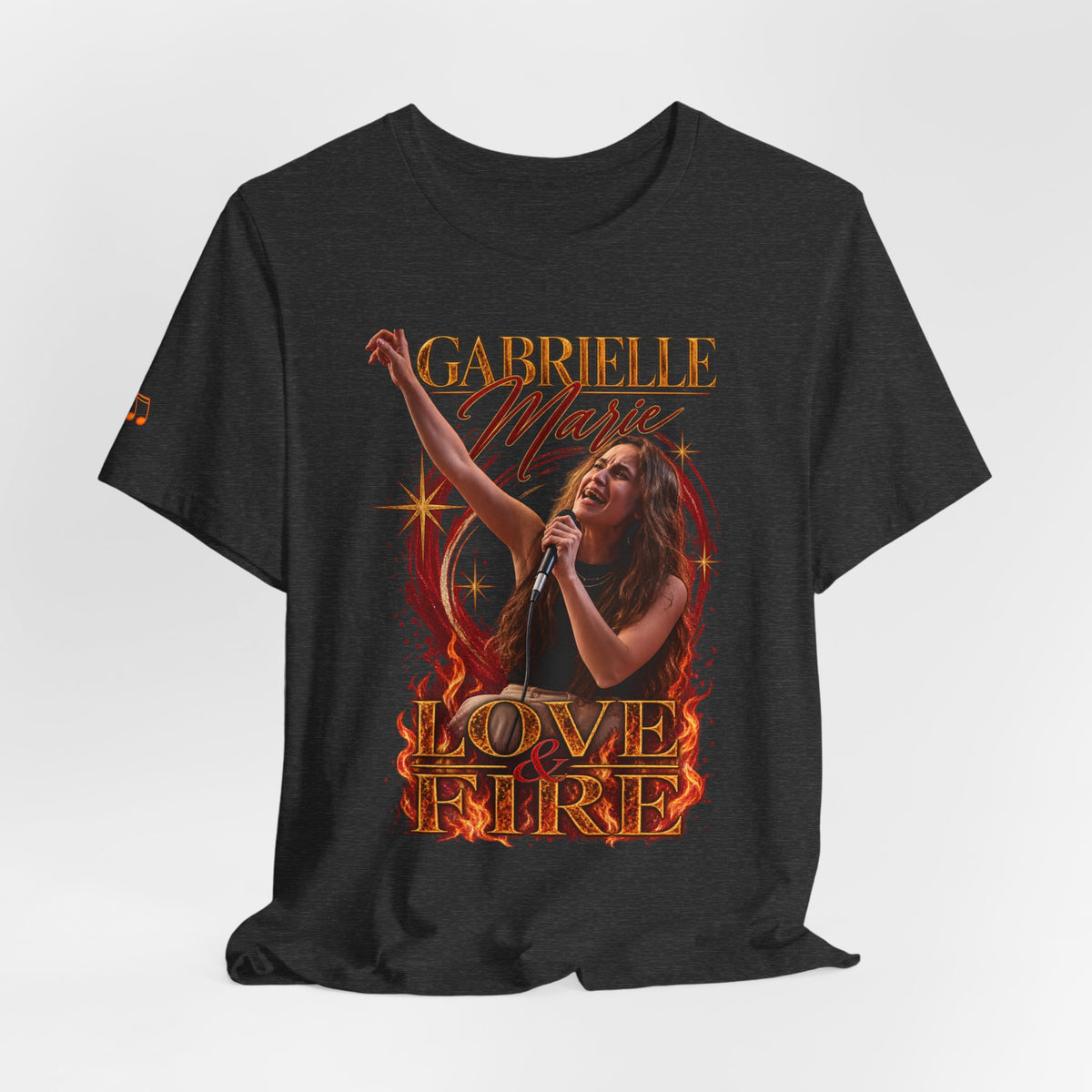 Love & Fire Concert T‑Shirt — Gabrielle Marie Vintage Tour Tee