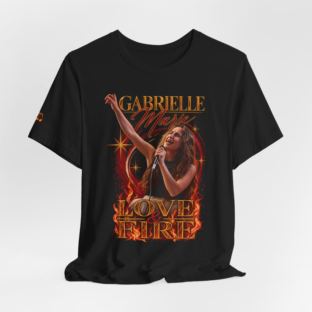 Love & Fire Concert T‑Shirt — Gabrielle Marie Vintage Tour Tee