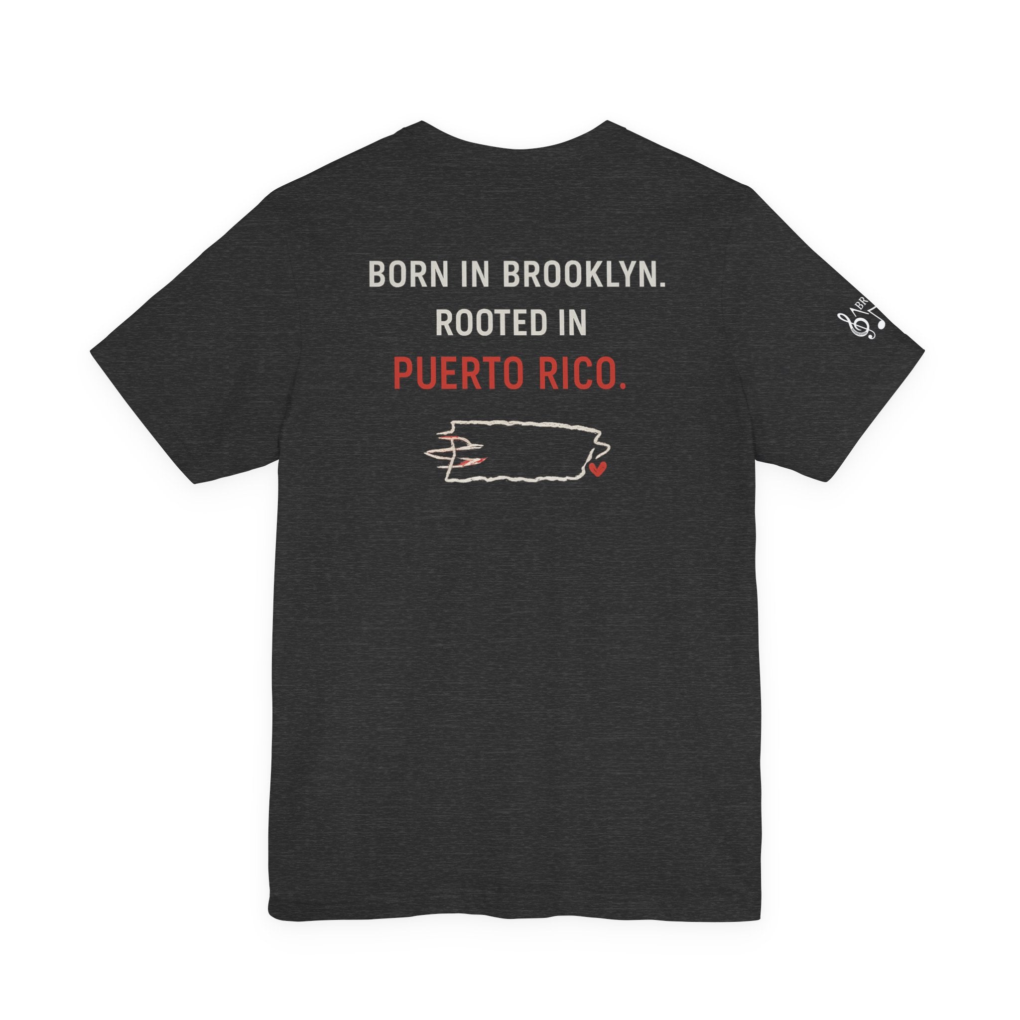 De Aquí, De Allá Tee — Born in Brooklyn Rooted in Puerto Rico T‑Shirt