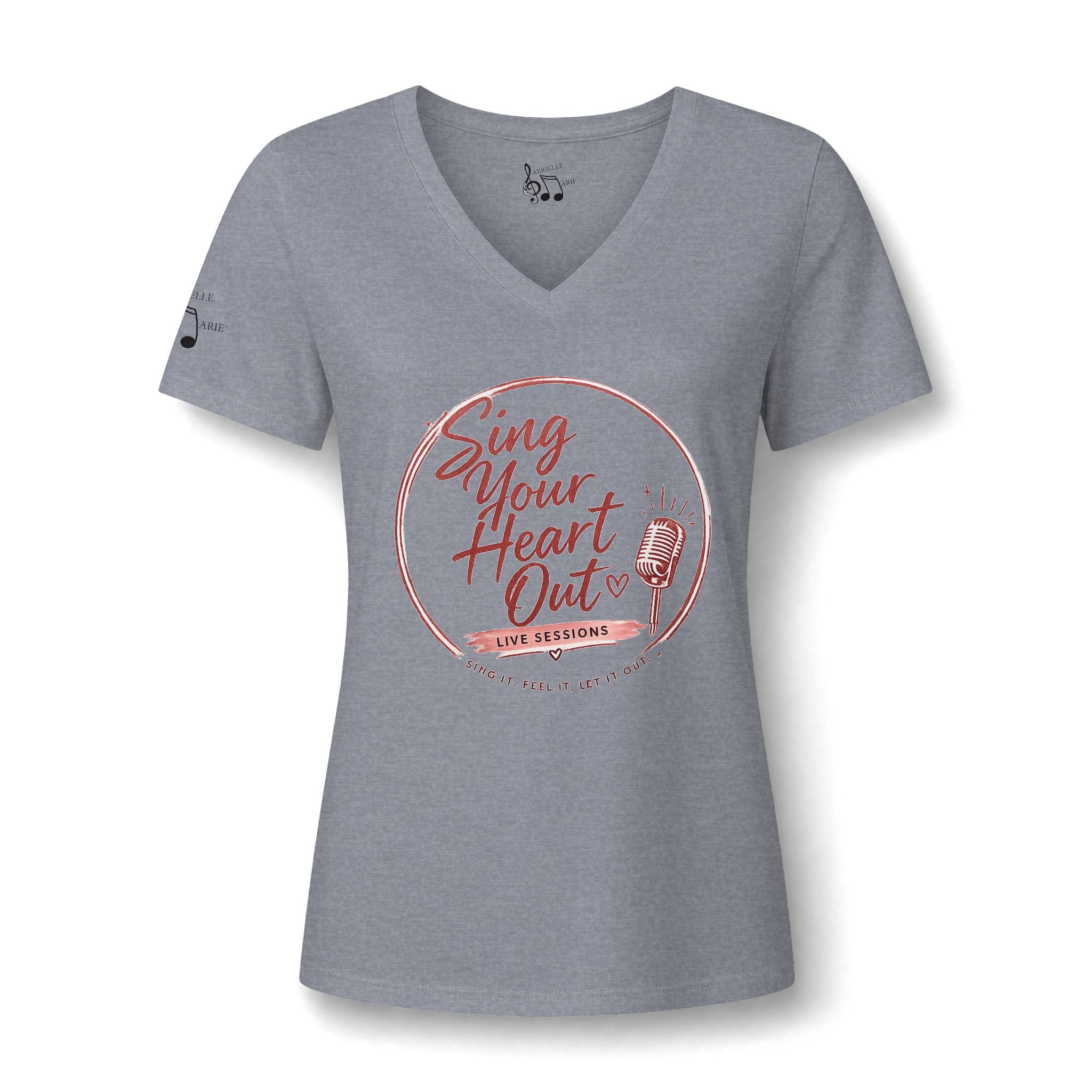 Sing Your Heart Out V-Neck Tee