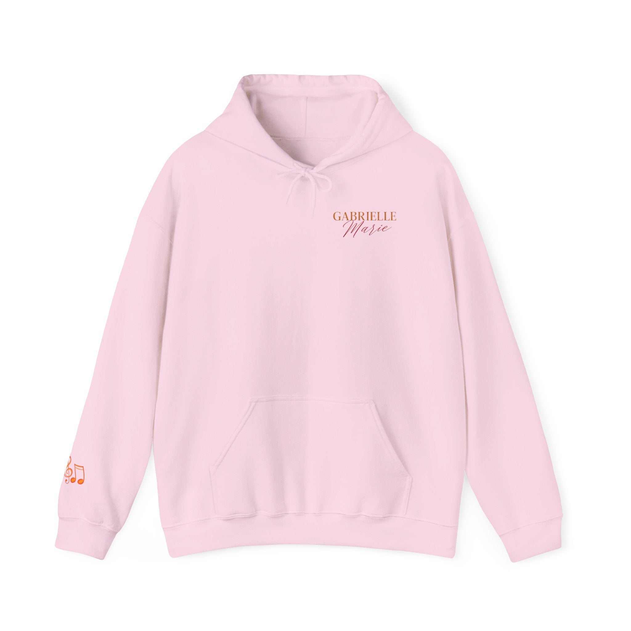 Gabrielle Marie 'Love & Fire' Hoodie — Vintage Floral Back Graphic