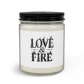 Love & Fire Candle Set — Scented Jar Candle with Matches & Wick Trimmer