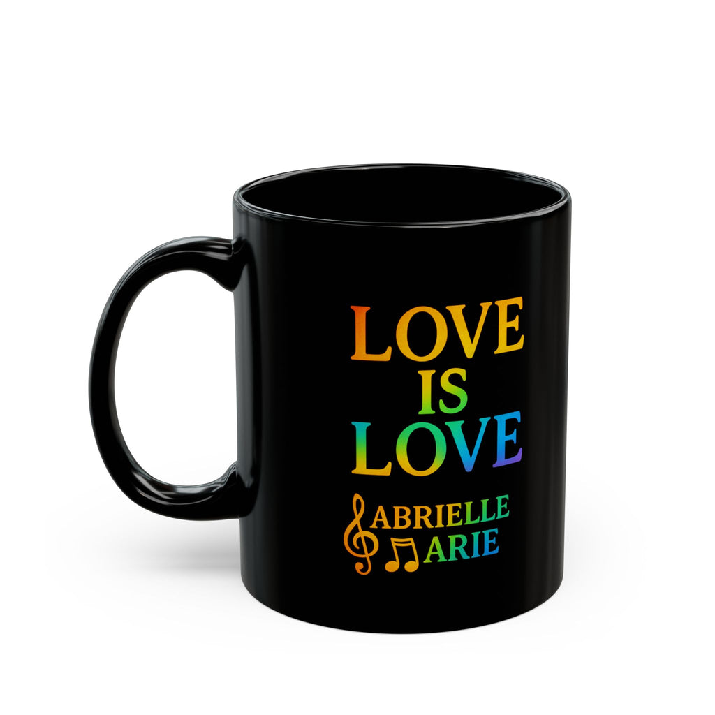 Love Is Love Rainbow Music Mug — Personalized 'Abrielle Marie'