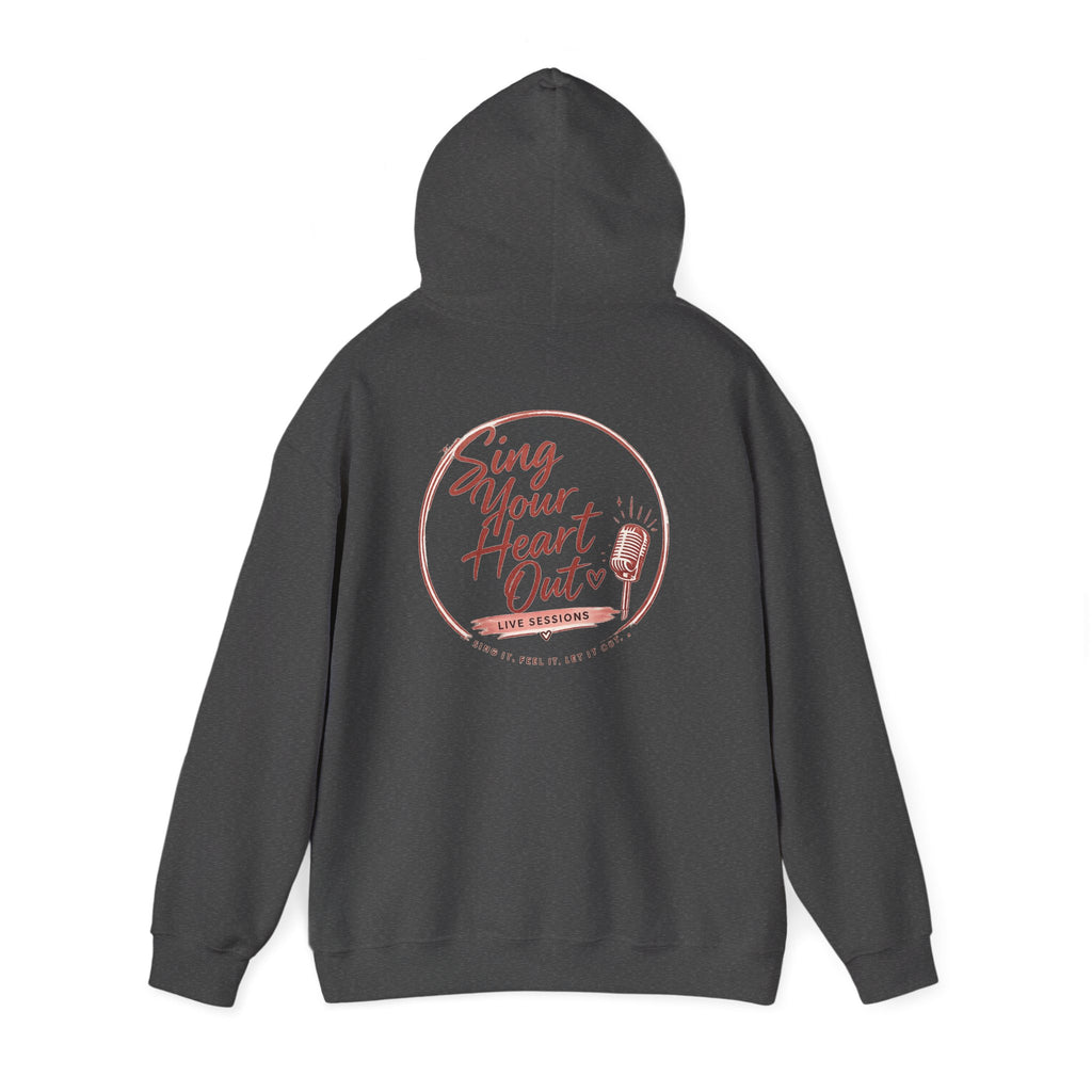 Sing Your Heart Out Hoodie — Retro Microphone Music Festival Sweatshirt