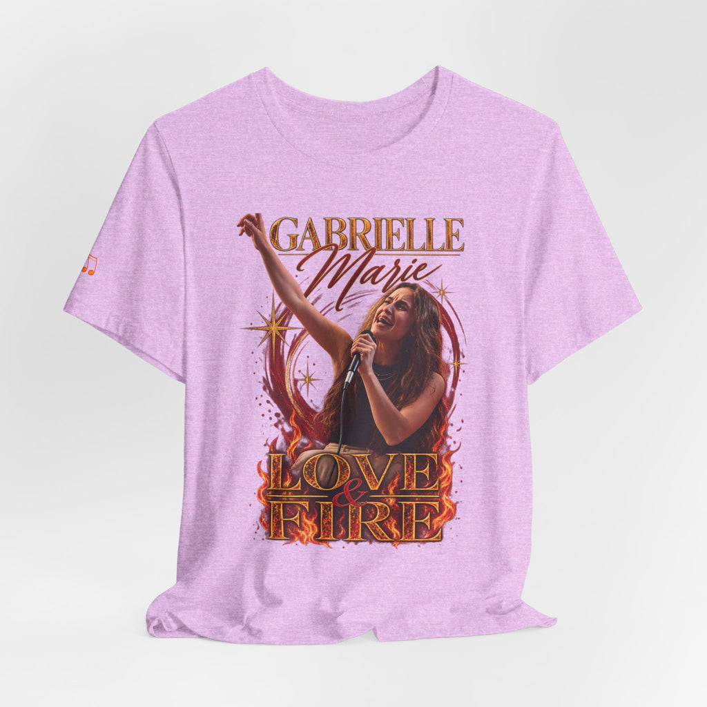 Love & Fire Concert T‑Shirt — Gabrielle Marie Vintage Tour Tee