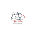 De Aquí, De Allá Kiss-Cut Sticker — Two Places One Heart Spanish Travel Vinyl Decal