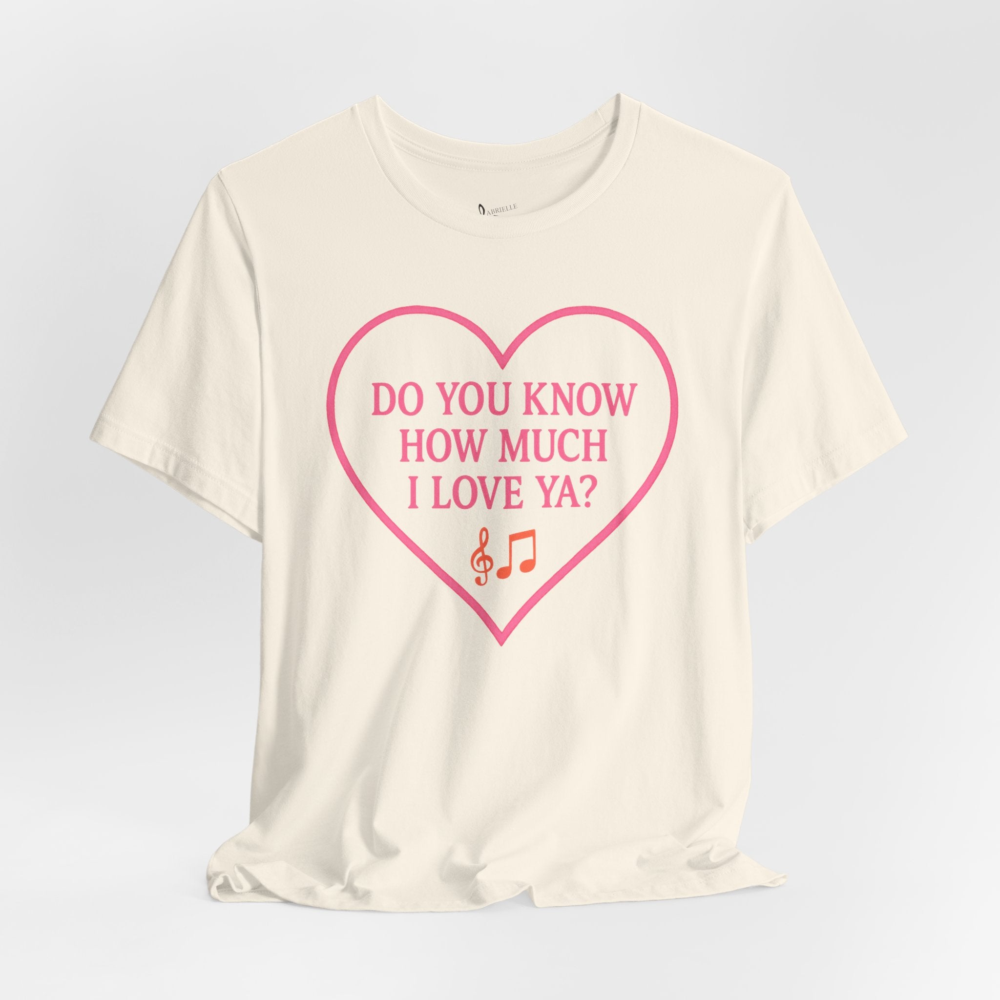 Do You Know How Much I Love Ya? Tee — Pink Heart Valentine T-Shirt