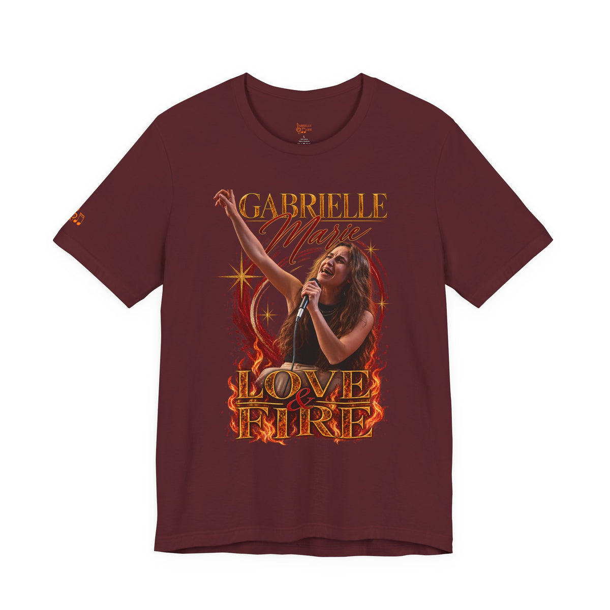 Love & Fire Concert T‑Shirt — Gabrielle Marie Vintage Tour Tee