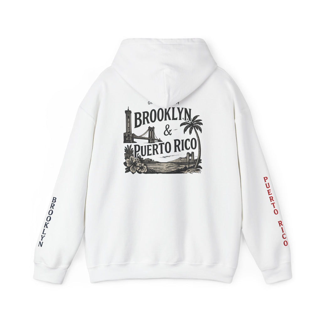 Puerto Rico Brooklyn Script Hoodie — Minimal Travel Vibes Pullover