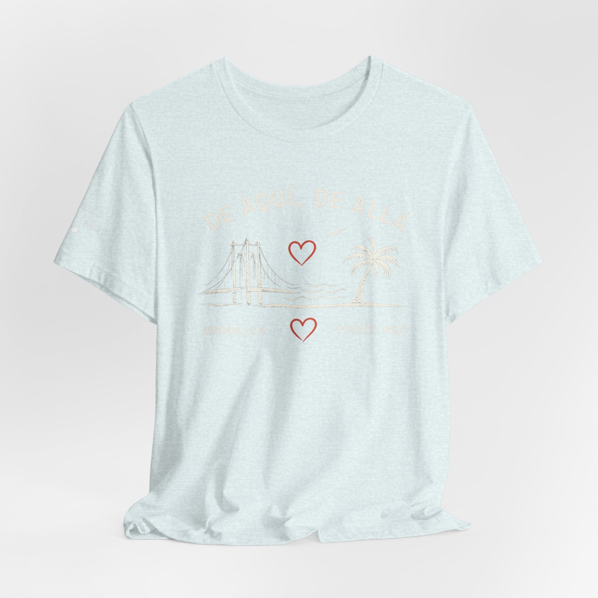 De Aquí, De Allá Tee — Born in Brooklyn Rooted in Puerto Rico T‑Shirt