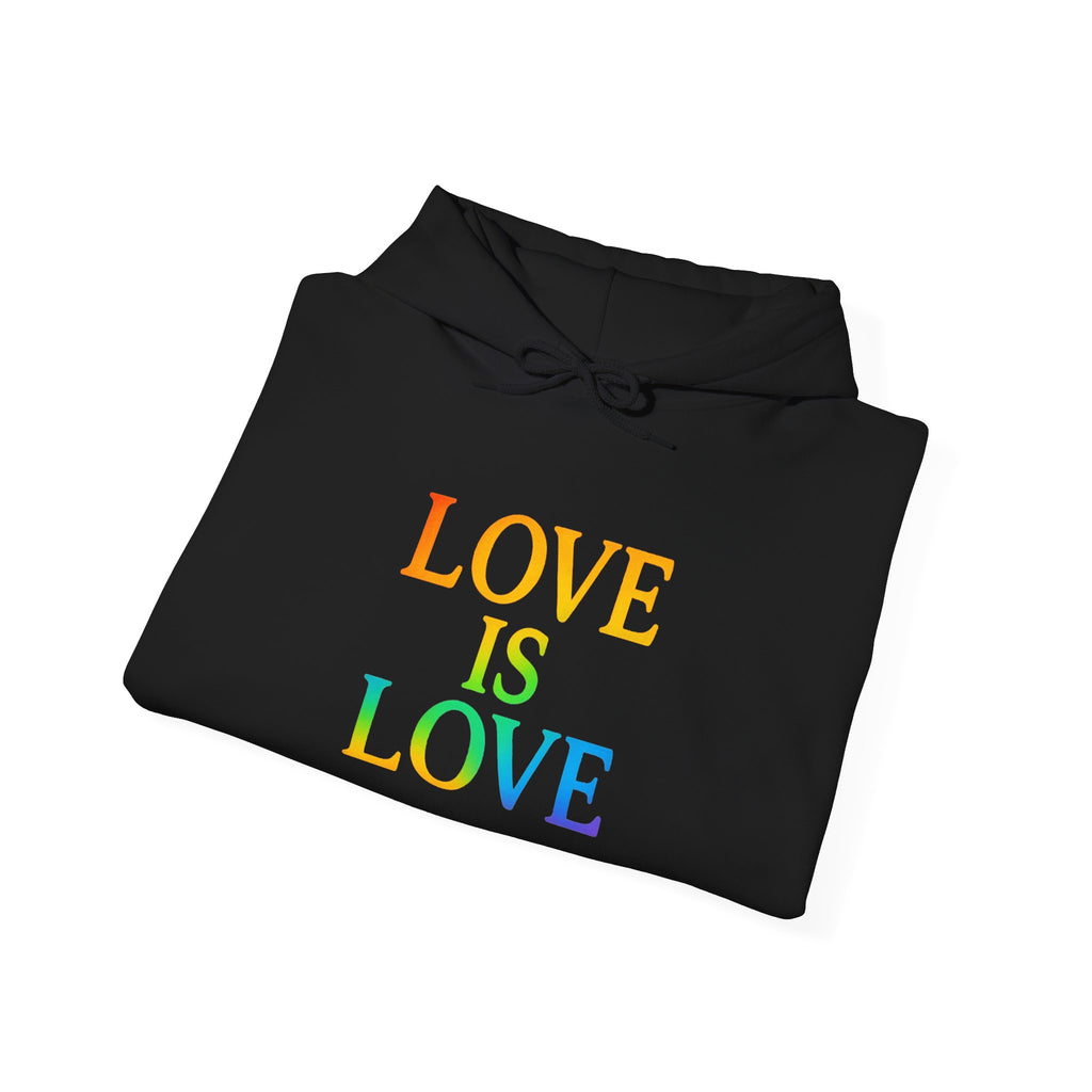Love Is Love Hoodie — Rainbow Pride Graphic Sweatshirt