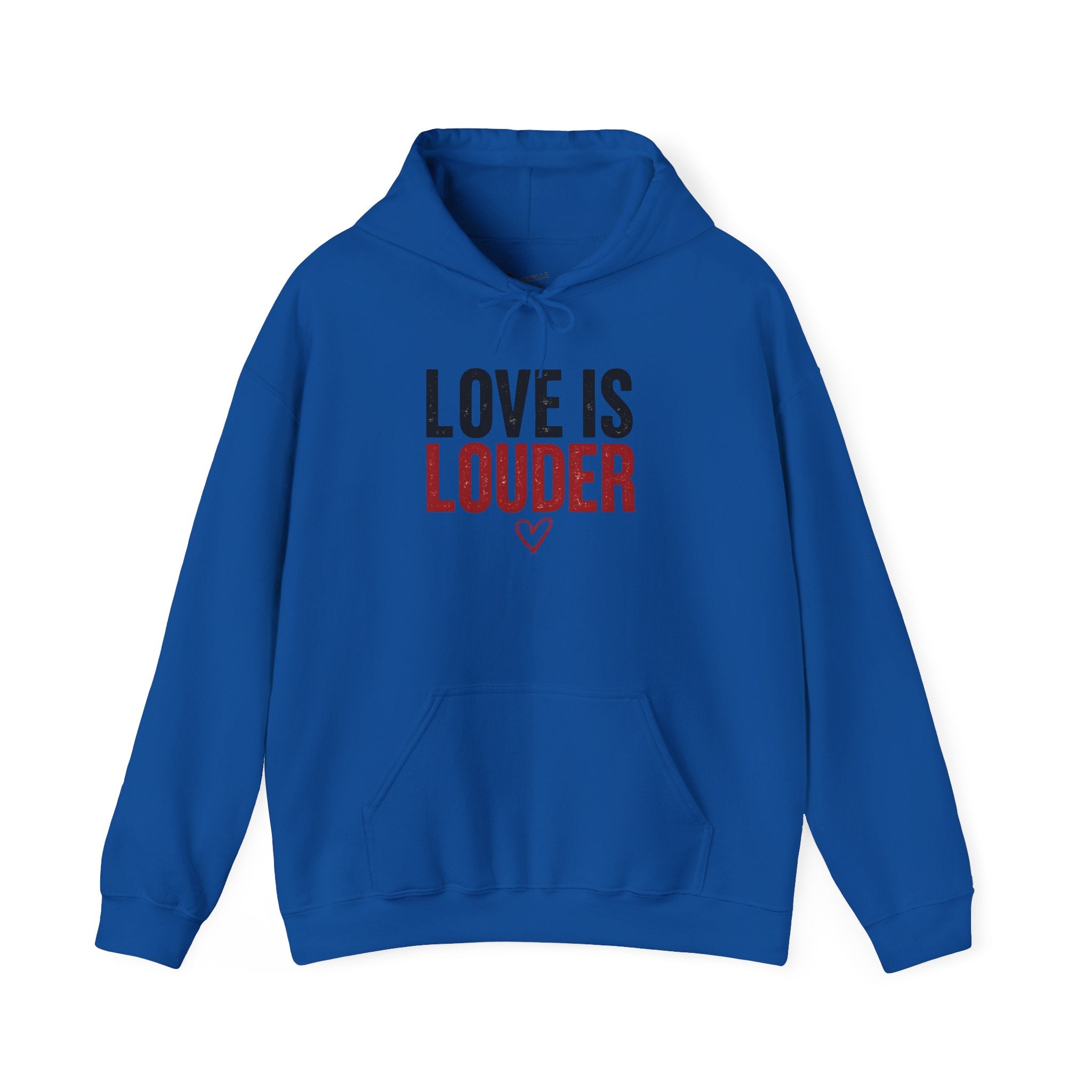 Love Is Louder Hoodie — Inspirational Heart Graphic Pullover