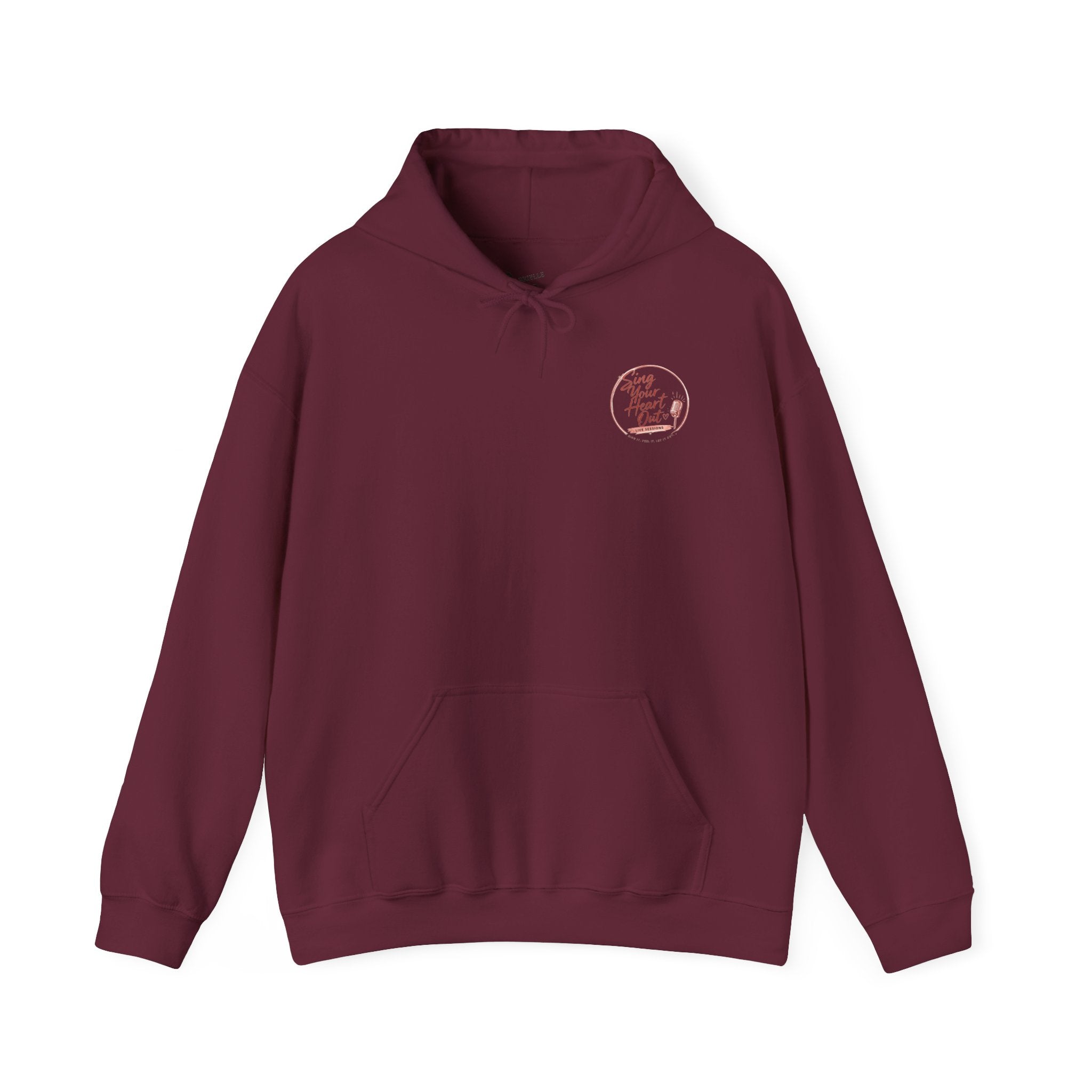 Sing Your Heart Out Hoodie — Retro Microphone Music Festival Sweatshirt