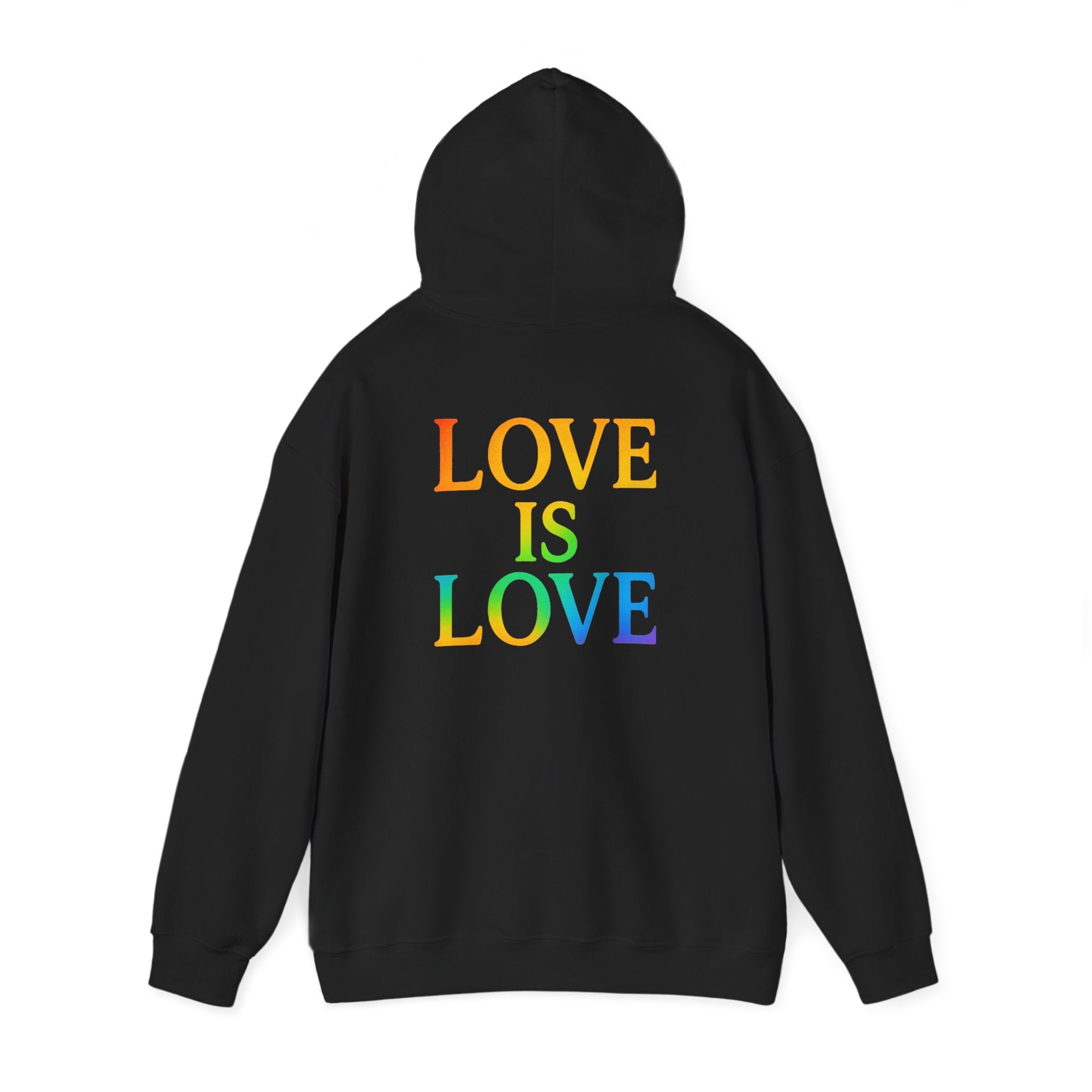 Love Is Love Hoodie — Rainbow Pride Graphic Sweatshirt