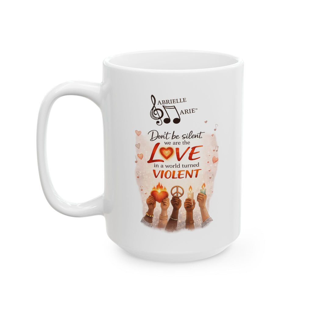 Musical Notes Ceramic Mug — Retro Treble Clef Coffee Cup (11oz & 15oz)