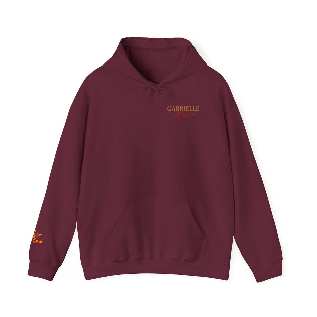 Gabrielle Marie 'Love & Fire' Hoodie — Vintage Floral Back Graphic