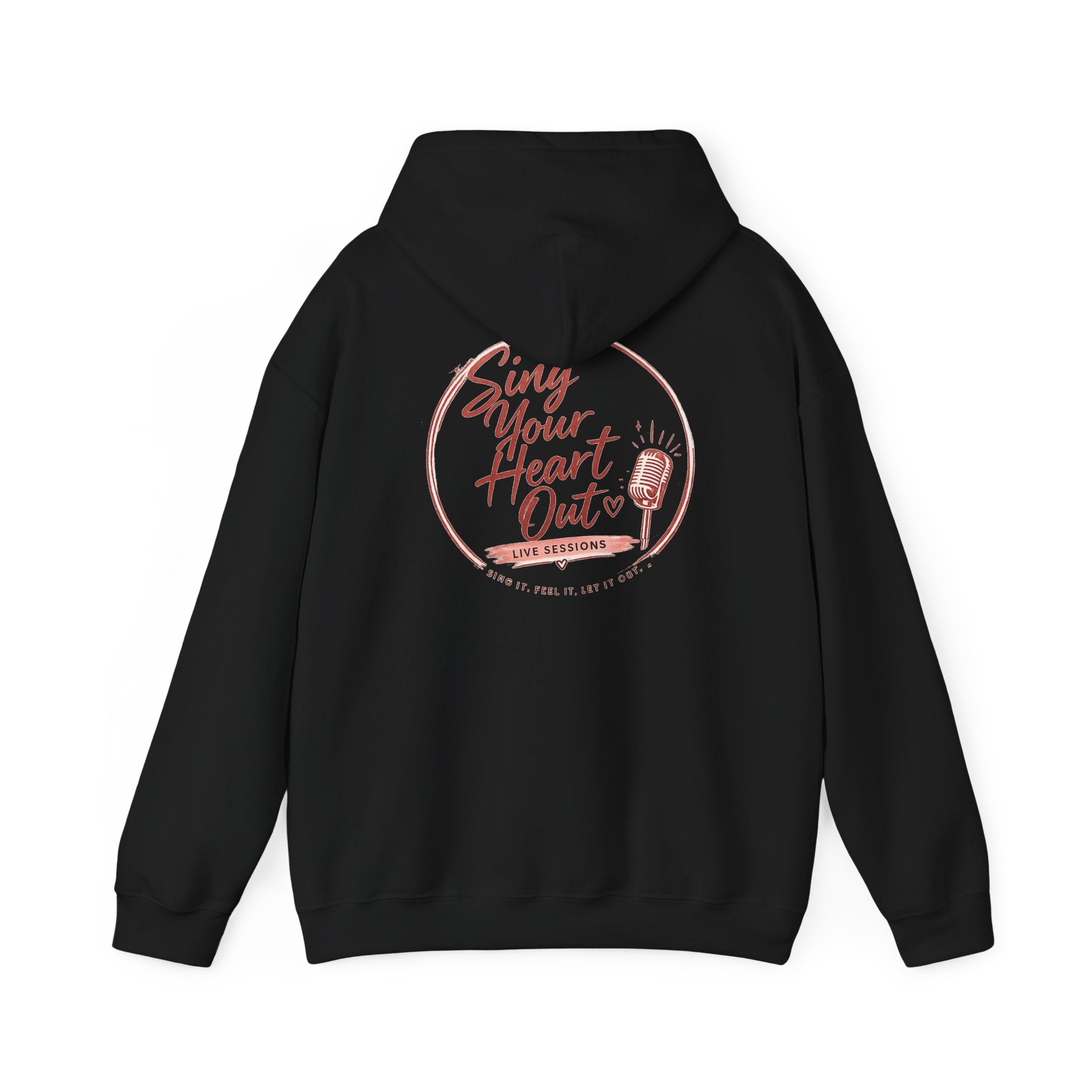 Sing Your Heart Out Hoodie — Retro Microphone Music Festival Sweatshirt
