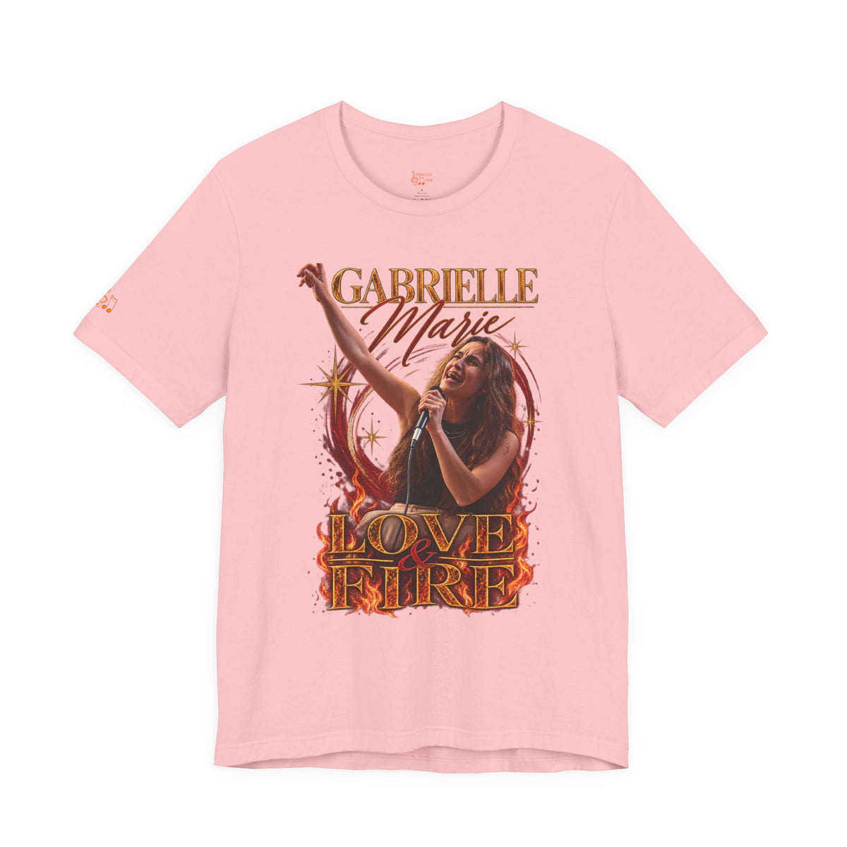 Love & Fire Concert T‑Shirt — Gabrielle Marie Vintage Tour Tee