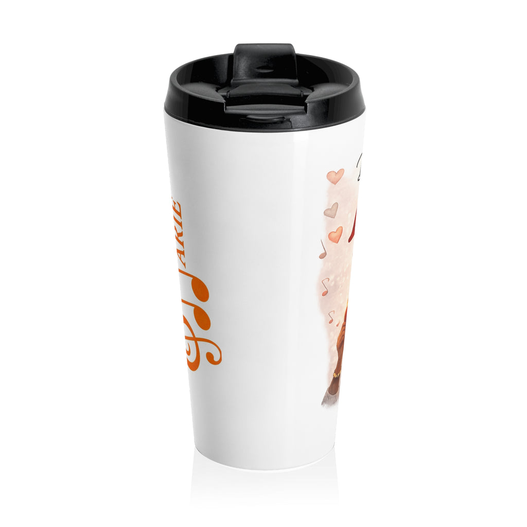 Travel Mug — "Don't Be Silent: We Are the Love" Inspirational Peace Design