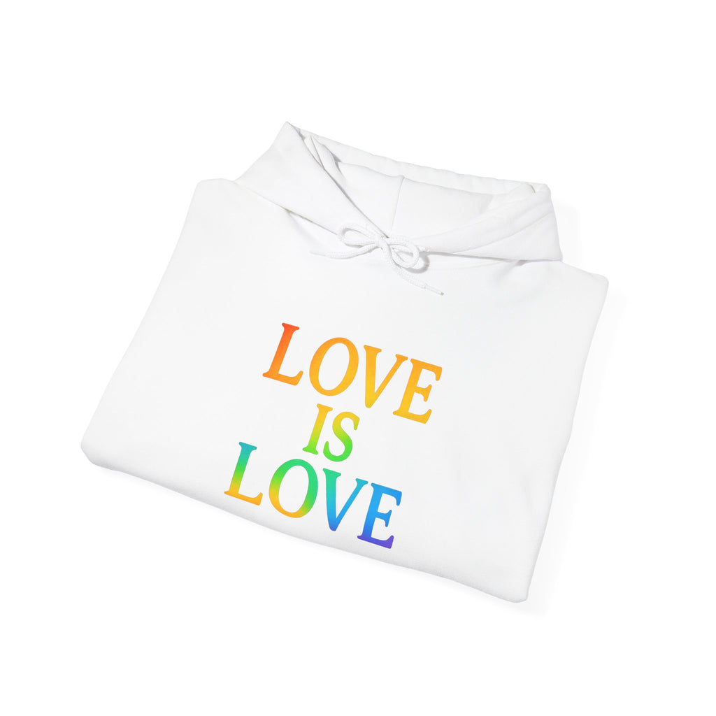 Love Is Love Hoodie — Rainbow Pride Graphic Sweatshirt