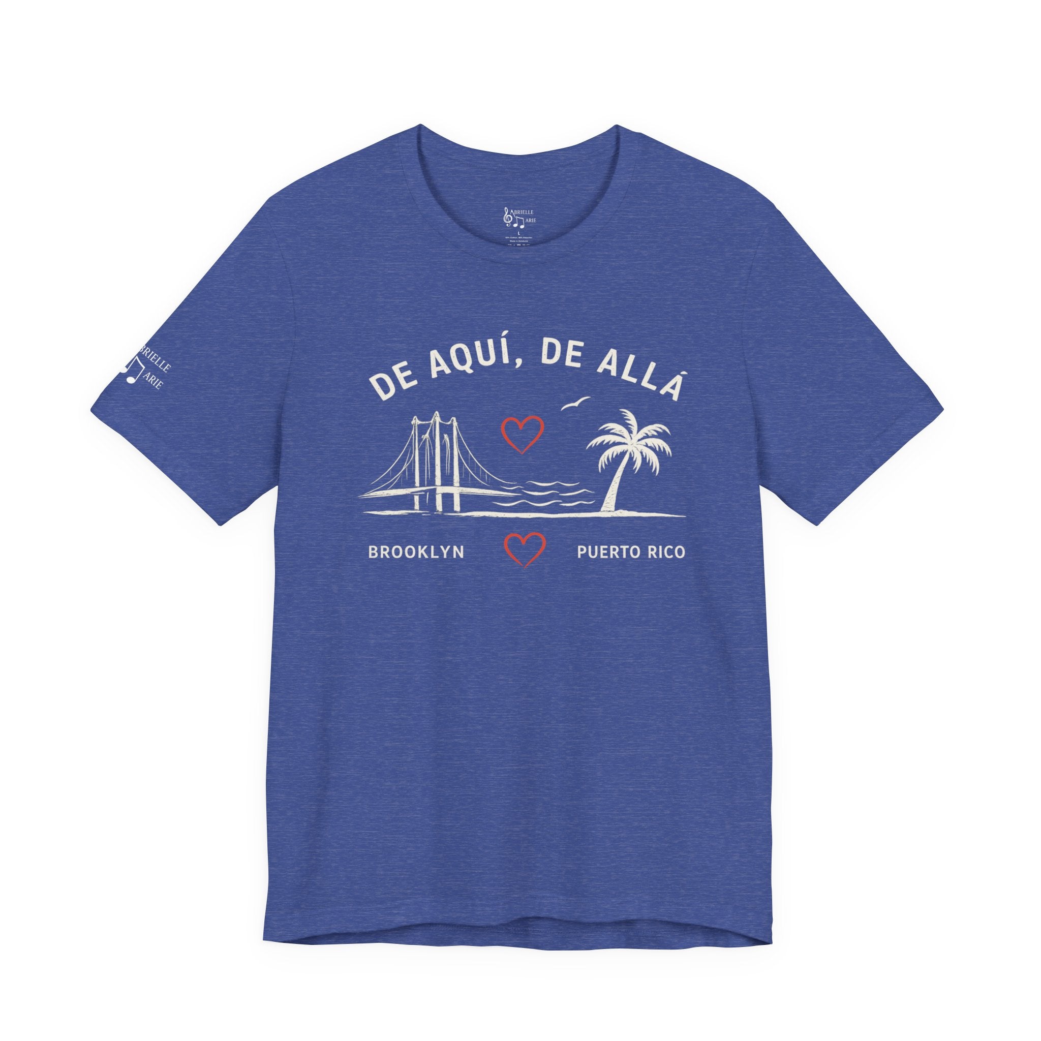De Aquí, De Allá Tee — Born in Brooklyn Rooted in Puerto Rico T‑Shirt