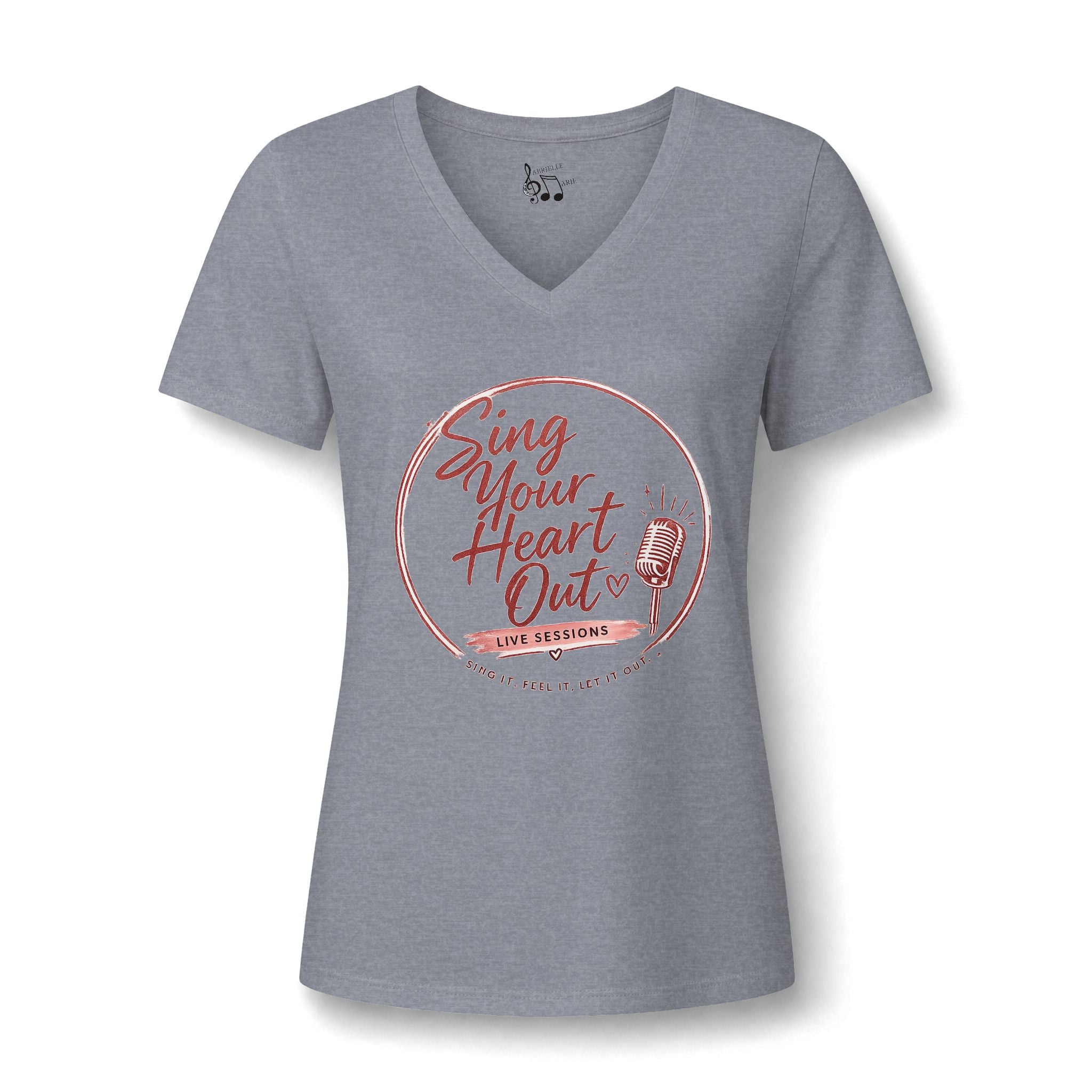 Sing Your Heart Out V-Neck Tee