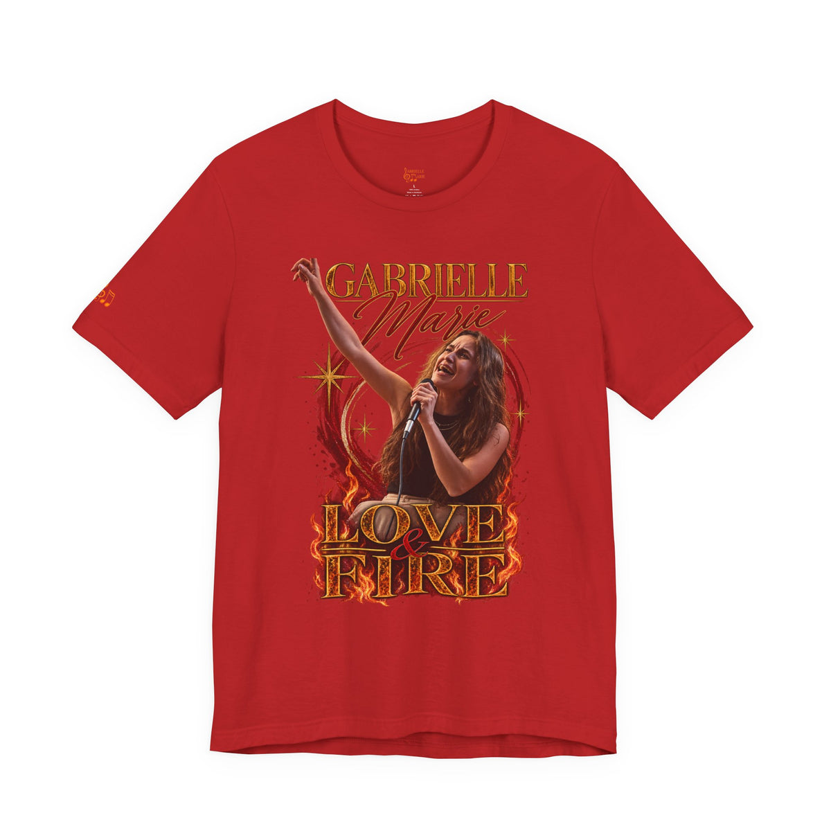 Love & Fire Concert T‑Shirt — Gabrielle Marie Vintage Tour Tee