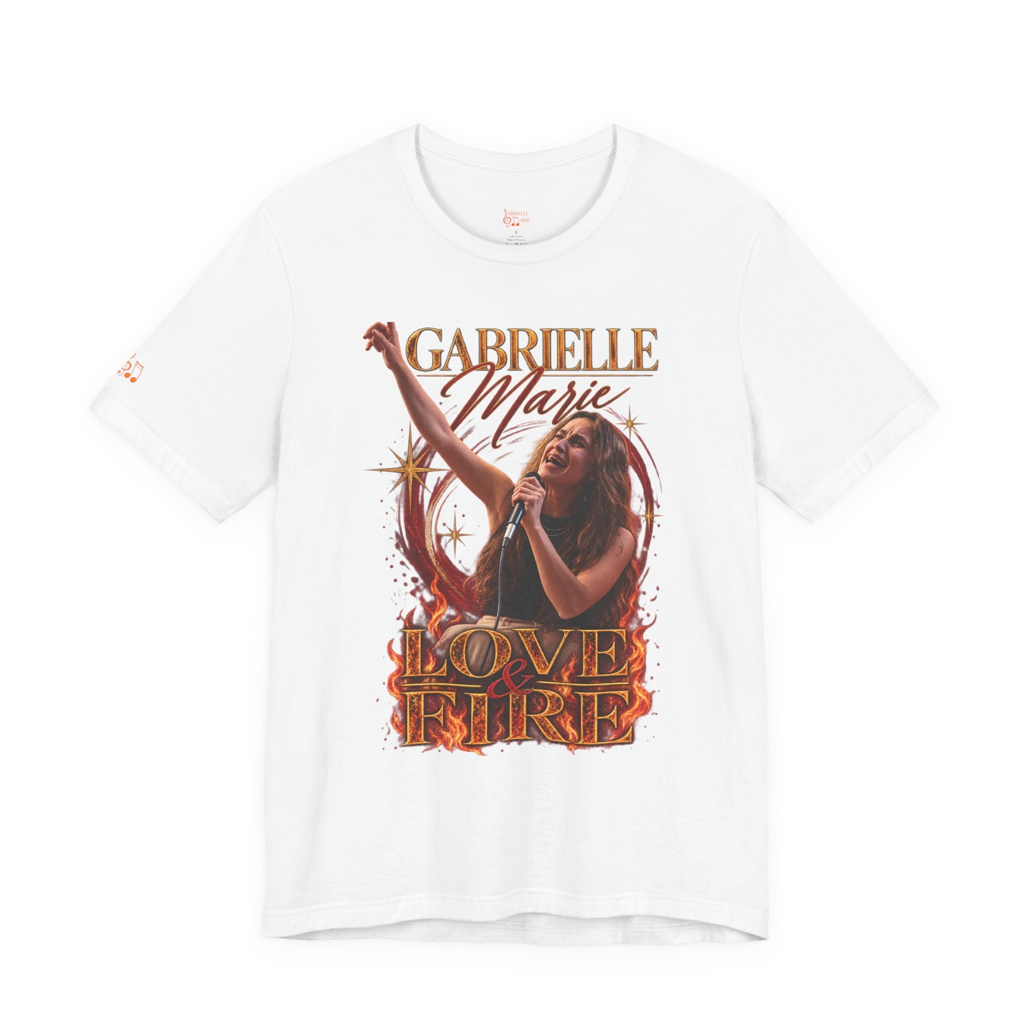 Love & Fire Concert T‑Shirt — Gabrielle Marie Vintage Tour Tee