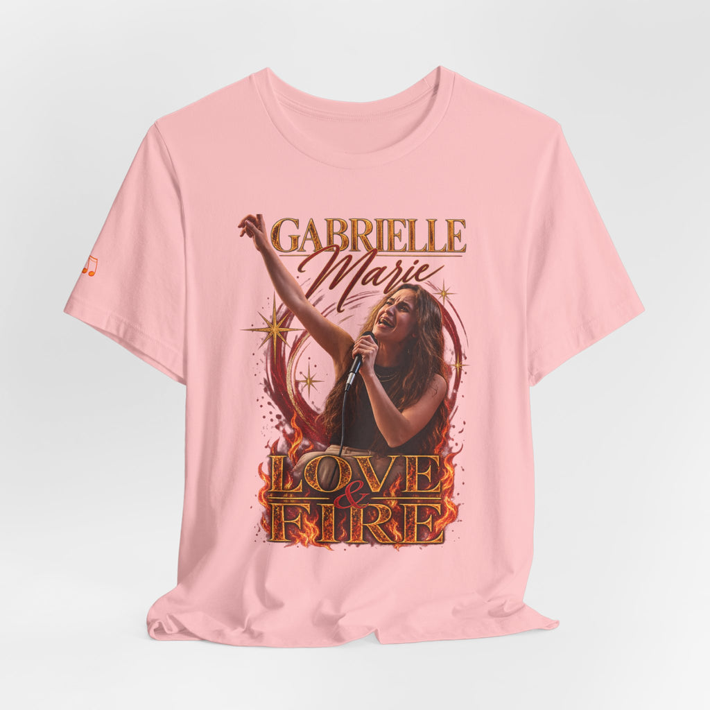 Love & Fire Concert T‑Shirt — Gabrielle Marie Vintage Tour Tee