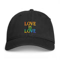 Love Is Love Embroidered Cap — Rainbow Pride Baseball Hat